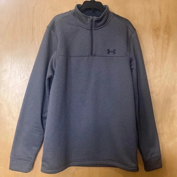 Under Armour quarter zip sweatshirt Dark Gray Men's Size Small - Picture 1 of 5